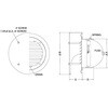 SXUD125 外壁用アルミ製換気口 薄型フラットフード ガラリ型 防火ダンパー付 西邦工業 82958097