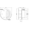 SXB300M 外壁用アルミ製換気口 フラットカバー付換気口 大口径 ガラリ型 水切り付 西邦工業 82958219
