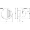 SXTBD150M 外壁用アルミ製換気口 フラットカバー付換気口(水切り付) 縦ガラリ型 防火ダンパー付 西邦工業 82958666