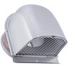 外壁用アルミ製換気口 深型フード 金網型7×14ラス網 下部開閉タイプ CD・FD付 西邦工業