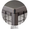 2226-2215 簡易組立角柱ネットステージ 幅60×奥行60cm スチールクリア〔ストエキオリジナル〕 ストア・エキスプレス 83059579