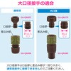 GA-QA087 大口径延長用ニップル 太いホース 大流量 ワンタッチ 取り付け ジョイント 継手 GAONA(ガオナ) 83060279