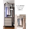 JSH-SW(WL/BK) ハンガーラック 棚付き YAMAZEN(山善) 83113908