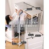 JSH-SW(WL/BK) ハンガーラック 棚付き YAMAZEN(山善) 83113908