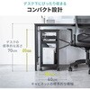 100-DESKF067BK デスク シンプルタイプ 高さ可変 サンワダイレクト 83116121