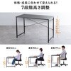 100-DESKF067W デスク シンプルタイプ 高さ可変 サンワダイレクト 83116245