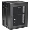 RK1520WALHM サーバーラック/壁掛型キャビネット/15U/4ポスト/取付奥行41cm/耐荷重90kg/ヒンジ付/ネットワーク機器用 StarTech.com 83116647