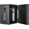 RK1520WALHM サーバーラック/壁掛型キャビネット/15U/4ポスト/取付奥行41cm/耐荷重90kg/ヒンジ付/ネットワーク機器用 StarTech.com 83116647