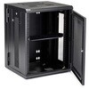 RK1520WALHM サーバーラック/壁掛型キャビネット/15U/4ポスト/取付奥行41cm/耐荷重90kg/ヒンジ付/ネットワーク機器用 StarTech.com 83116647