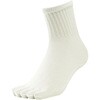 WP51C 「働く女性の為の靴下」底パイル5本指2足組白 ハヤシ[靴下] 83124295