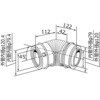 給排気延長部材 Φ120 45°エルボ1本入 ノーリツ
