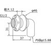 ユニットバス貫通金具T15A ノーリツ