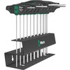 10本組T型レンチセット(メタルラック付) Wera