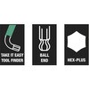 022851 (Ball Hex-Plus)�L�[�����`(�X�e�����X) Wera 83598246