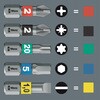 051017 ドライバービットセット(ハンドル付) Wera 83599637