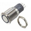 Bulgin 押しボタンスイッチ， モーメンタリ， パネルマウント， DPDT， MP0045/1D2BL012 BULGIN