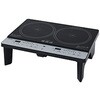 2口IH調理器 脚付き   KES-WL1456E-H [2口] YAMAZEN(山善)