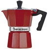直火用 エスプレッソコーヒーメーカー1カップ LA CAFFETTIERA ALLUMINIO E COLORATA レッド 83000550130 BARAZZONI