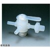 PFA三方バルブ装置用 Φ8xR1/4 アズワン