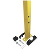 安全柵エックスガード ポスト50角 高さ1400mm 色イエロー アンカーボルト2個付 トップ/フットカバー各1個付 アクセレントジャパン