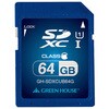 SDXCメモリーカード UHS-I クラス10 64GB グリーンハウス