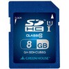 SDHCメモリーカード UHS-I クラス10 8GB グリーンハウス