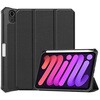 iPad mini 第6世代 対応 耐衝撃フラップケース ブラック エムディーエス