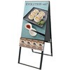 ブラックパンフレットケーススタンド看板 両面 ポスター上 A1 BPCSKU-A1R トレード