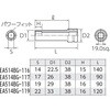 EA514BG-117 3/4"DR/17mm ヘッドボルト・フライホイルソケット エスコ 84307800