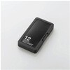 SD/micro SDカードケース 12枚収納/ブラック エスコ