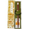 木箸 紫檀仕上 箸袋セット 箱入 丸十