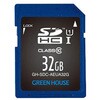 データ復旧サービス付 SDHCメモリーカード UHS-I クラス10 32GB グリーンハウス