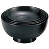 四ツ椀 蓋親 黒2度塗 飯・汁 福井クラフト