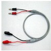 ワニ口クリップ-バナナプラグ測定用テストケーブル 1m スタック電子