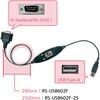RS-USB602F-25 USB�V���A���R���o�[�^�[(2.5m�����O�P�[�u�����f��) ���g�b�N�V�X�e�� 84619799