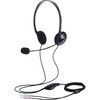 HS-HP14SBK ヘッドセット マイク付き ヘッドホン 有線 3.5mm 3極×2接続 ステレオ オーバーヘッド 軽量 ミュート機能 エレコム 84709627