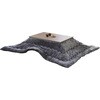HLT10570OBRBK+AKF1824BRCG こたつ布団セット こたつテーブル105×70cm YAMAZEN(山善) 84724790