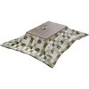 HLT10570OBRBK+KKF1824BE こたつ布団セット こたつテーブル105×70cm YAMAZEN(山善) 84724817