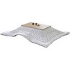 HLT10570ENMWH+AKF1824LVIV こたつ布団セット こたつテーブル105×70cm YAMAZEN(山善) 84724887