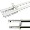 E202-W3m 【5本セット/ケース出荷】伸縮式C型カーテンレール「ダブル」タイプ ホワイト TOSO 84888828