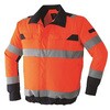 高視認長袖ブルゾン + 空調服(R)スターターキット 蛍光オレンジ 9204+SKSP02Bシリーズ 空調服