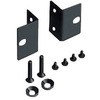 EIAラック取付金具 1U ブラック(420mm幅機器用) ユニペックス(UNI-PEX)