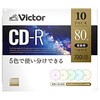 音楽用CD-R AR80FPX10J1 [10枚 /700MB /インクジェットプリンター対応] Verbatim(バーベイタム)