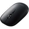 ワイヤレスマウス 無線 Bluetooth 静音 4ボタン 充電式 軽量 薄型 3台同時接続 左右対称 エレコム