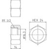 PH-7N04 フレキチューブ用袋ナットステンレス製 アソー 85861203