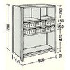 NF 引出し付軽量物品棚 日本ファイリング