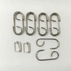 平ゴムロープ金具 (広口フック10ヶ 線送り2ヶ) ユタカメイク