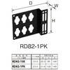 RD82-1PK [RD82] コンセントバー取付金具 [FSシリーズ用] 日東工業 86513056