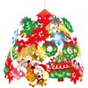 39-8250 クリスマスの店舗装飾 タカ印(ササガワ) 86522655