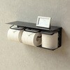 PH-022 アイアントイレットペーパーホルダー【Abel(アベル)】ストックタイプ MOJYU(モジュ) 86553726